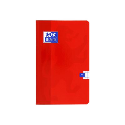 Oxford - Carnet 11 x 17 cm - 96 pages - petits carreaux (5x5 mm) - disponible dans différentes couleurs