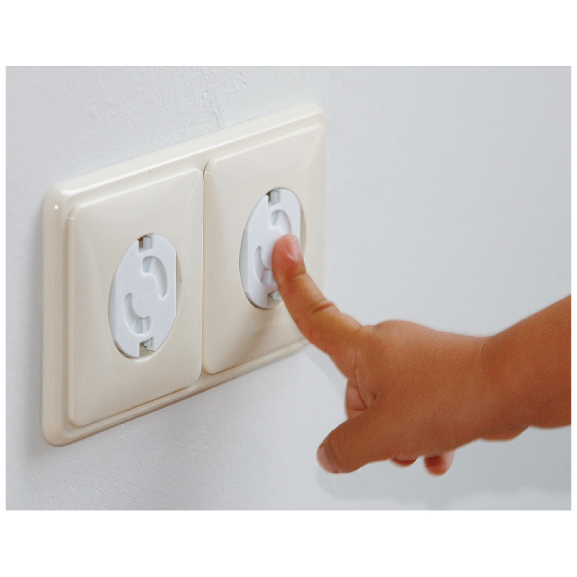 Safety 1st draai stopcontactbeveiligers 8 stuks wit - veiligheid in en om het hu