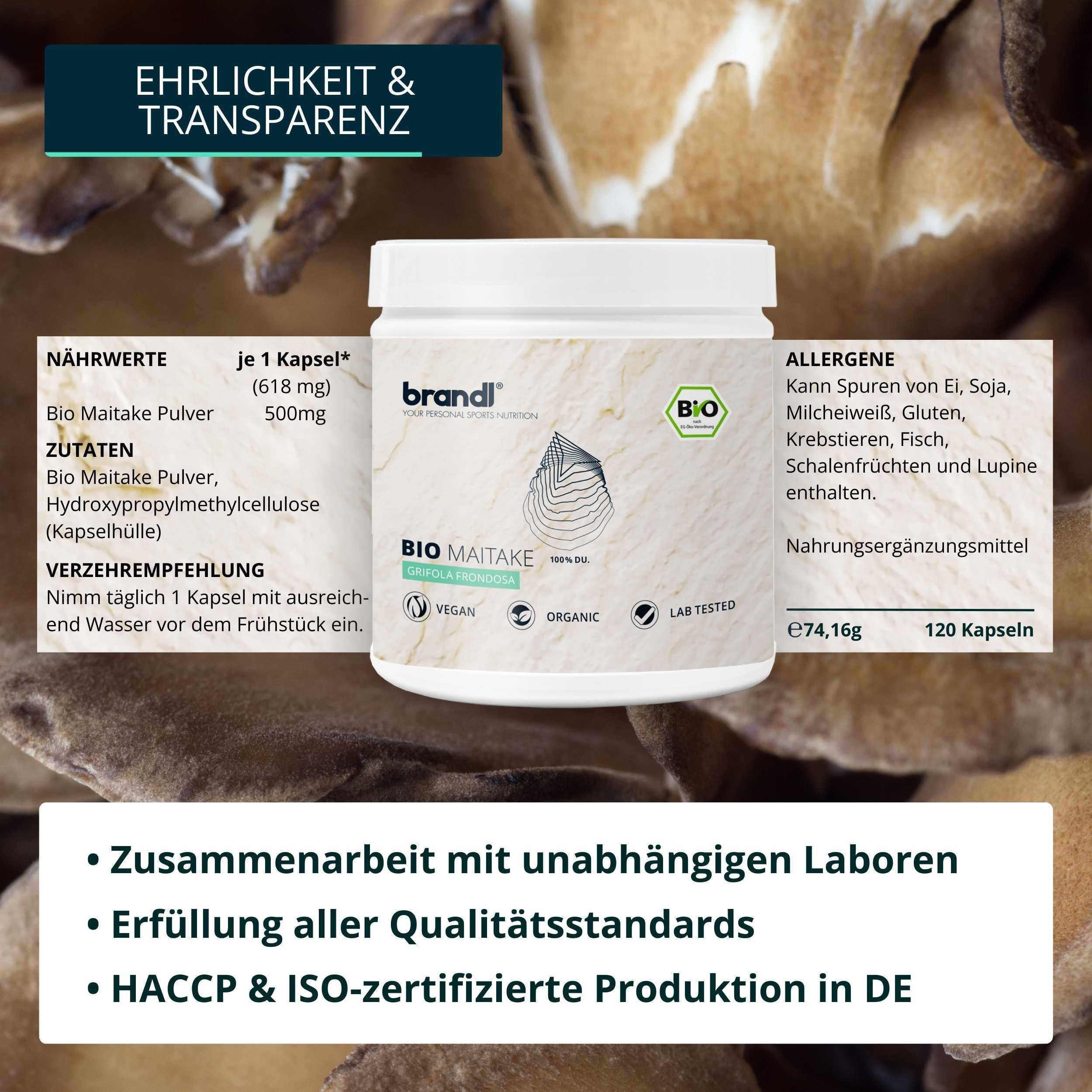 brandl® Bio Maitake Pilz Vitalpilz