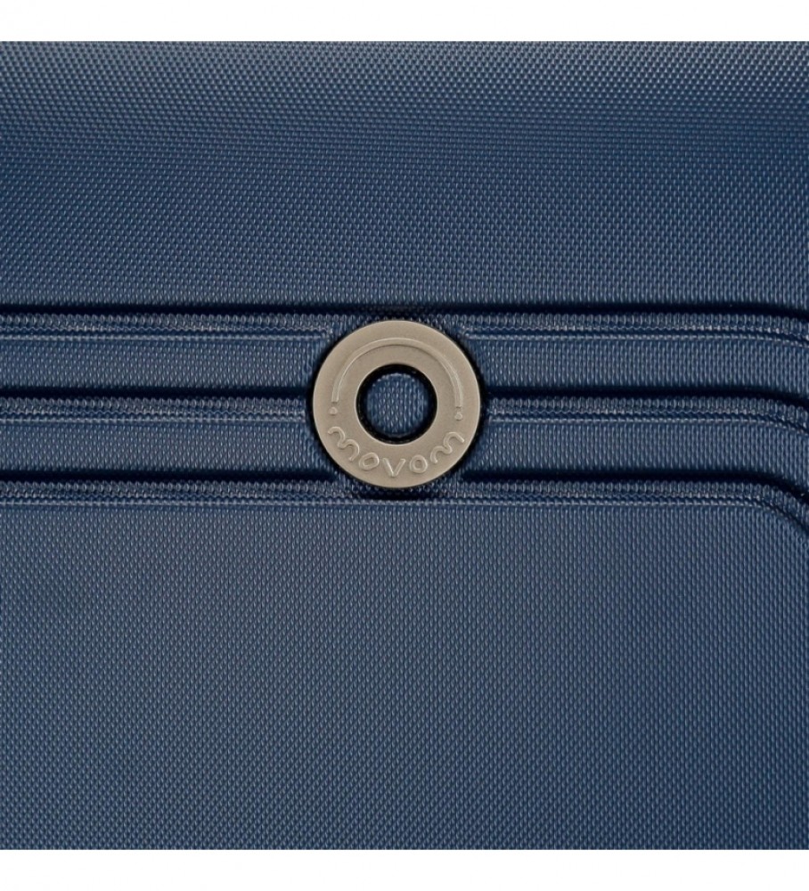Conjunto de malas rígidas Movom Riga, azul marinho - 40x55x20cm/49x70x27cm/56x80x29cm -