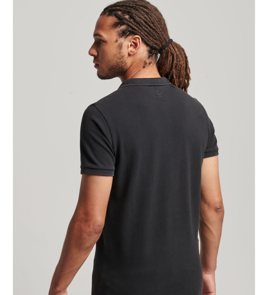 Polo Superdry Destroyed preta