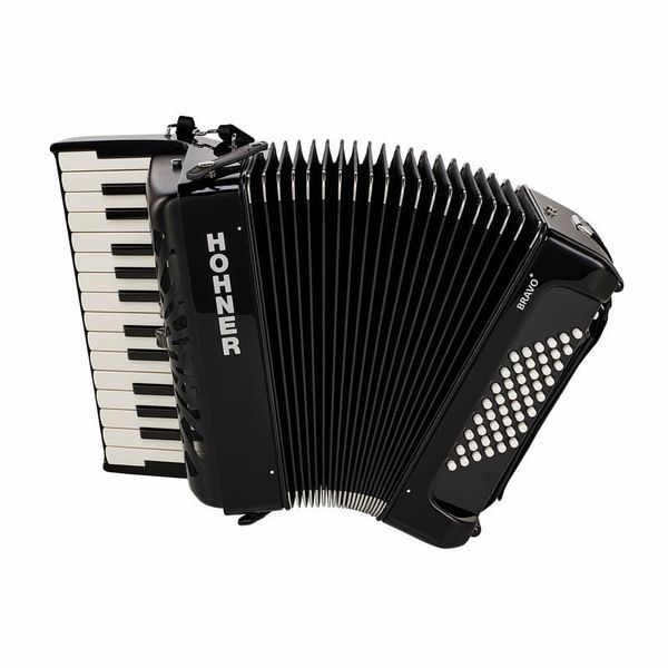 Hohner Bravo II 48 Black silent key