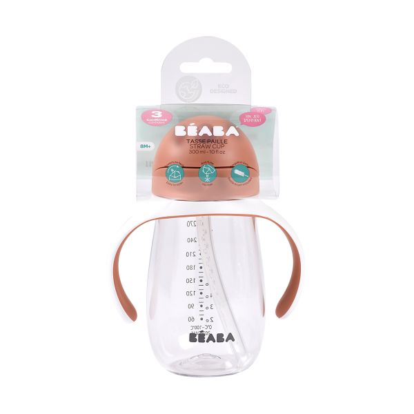 Beaba Rietjesbeker – 300 ml – Terracotta