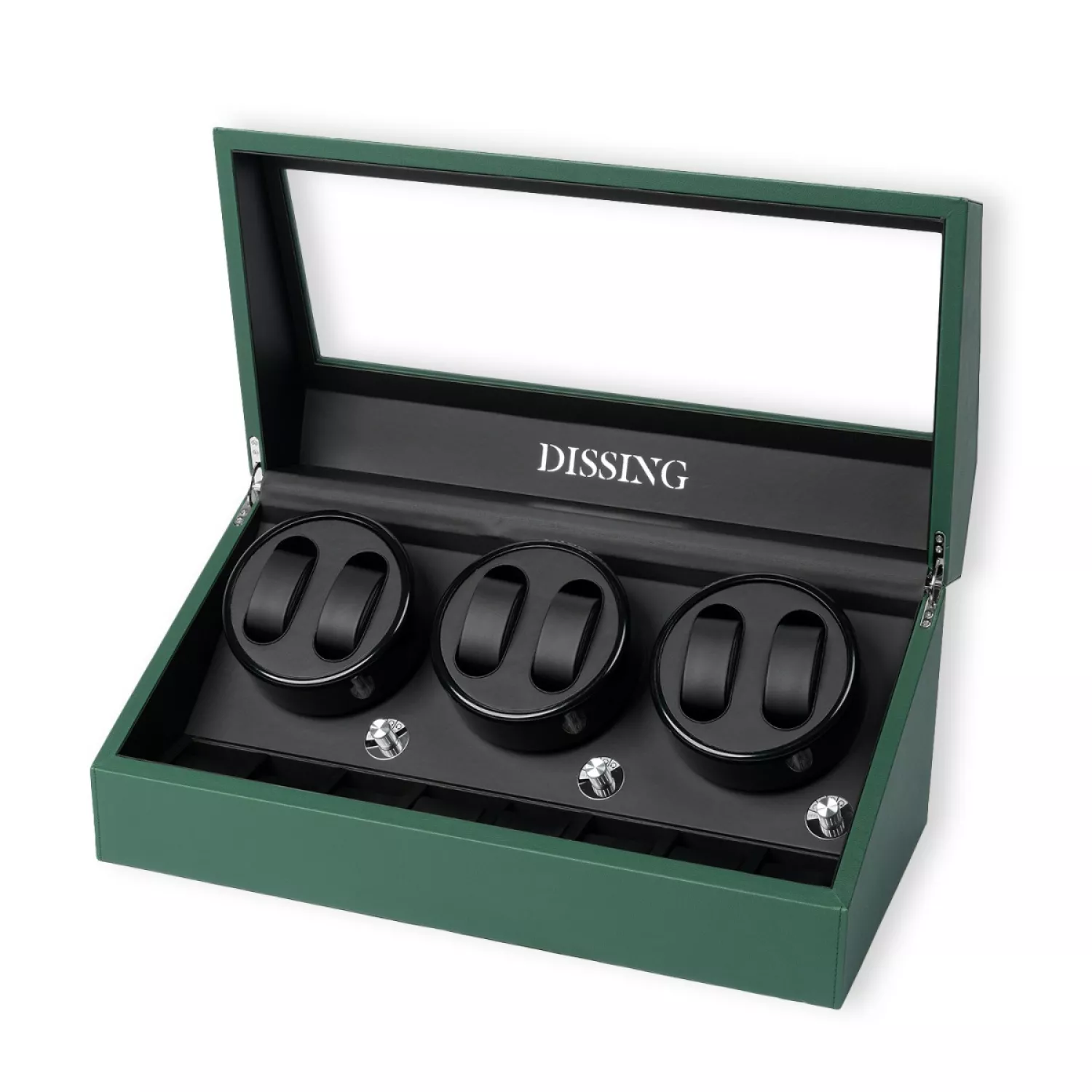 Dissing Watch Winder 6 ure Grøn Imiteret Læder 0000269