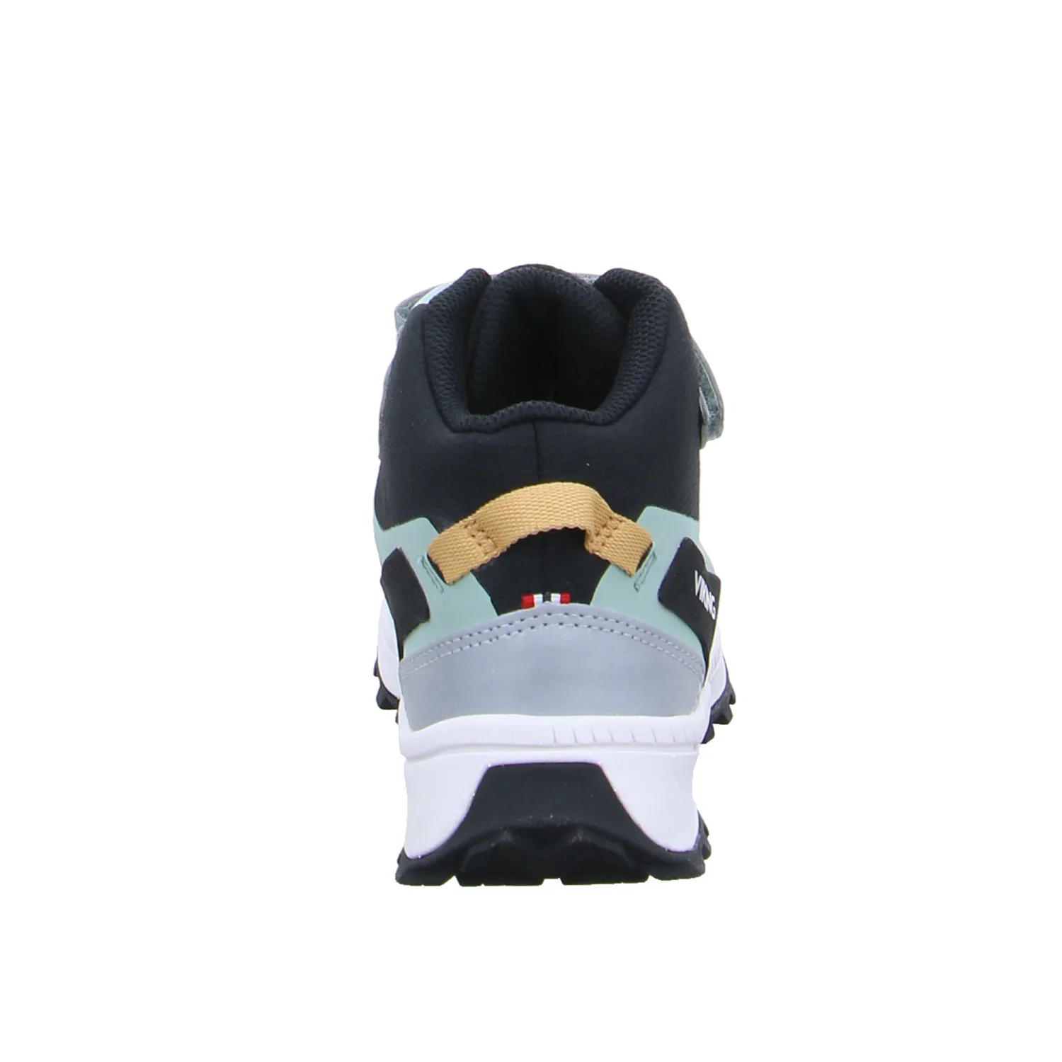 VIKING Kleinkinder-Halbschuh Klett Grün Textil  Sneaker high
