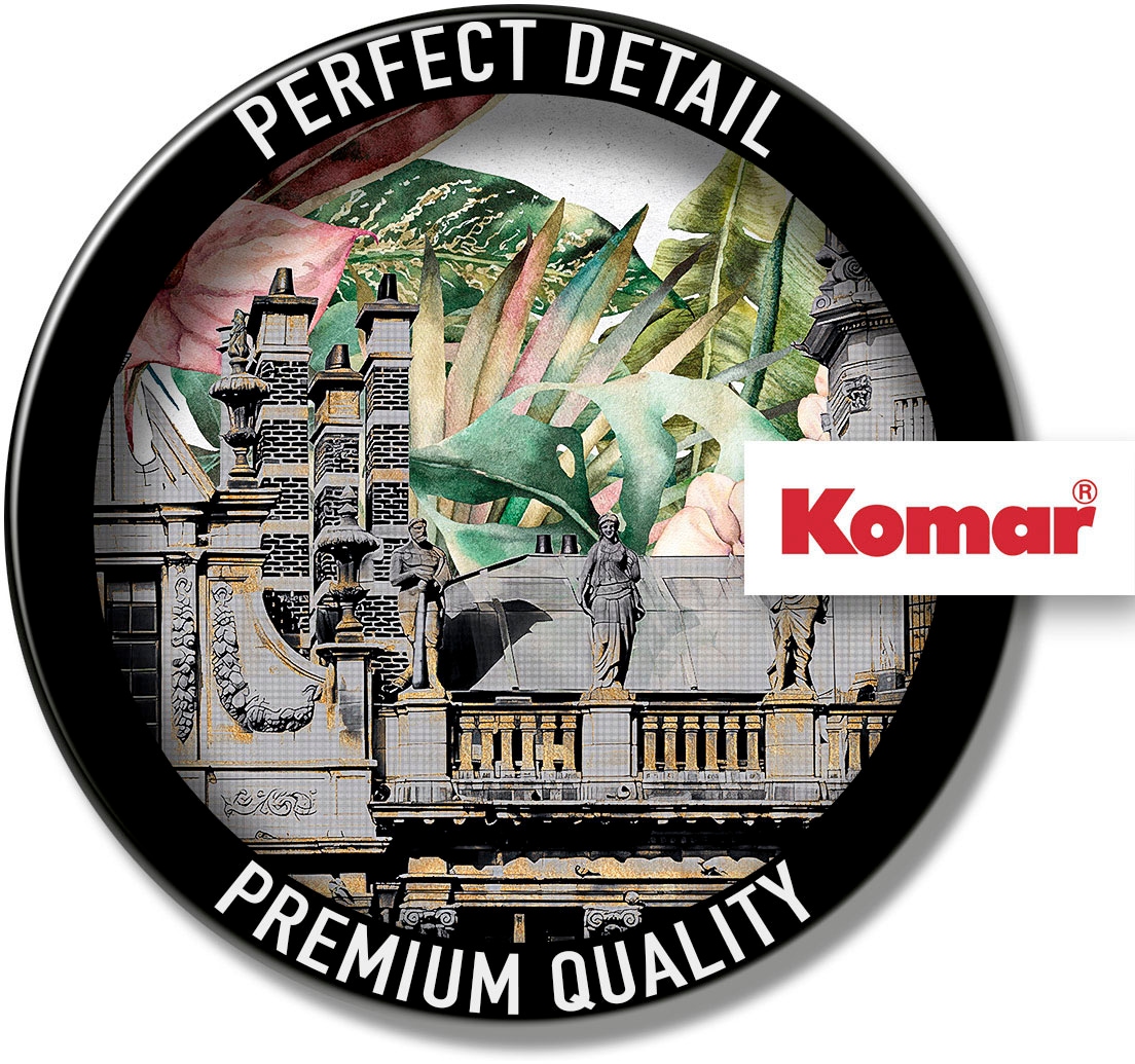 Komar Fototapete »Digitaldruck Vlies -  Tropical Palace - Grösse 300 x 250 cm« bedruckt glatt Wohnzimmer, Schlafzimmer