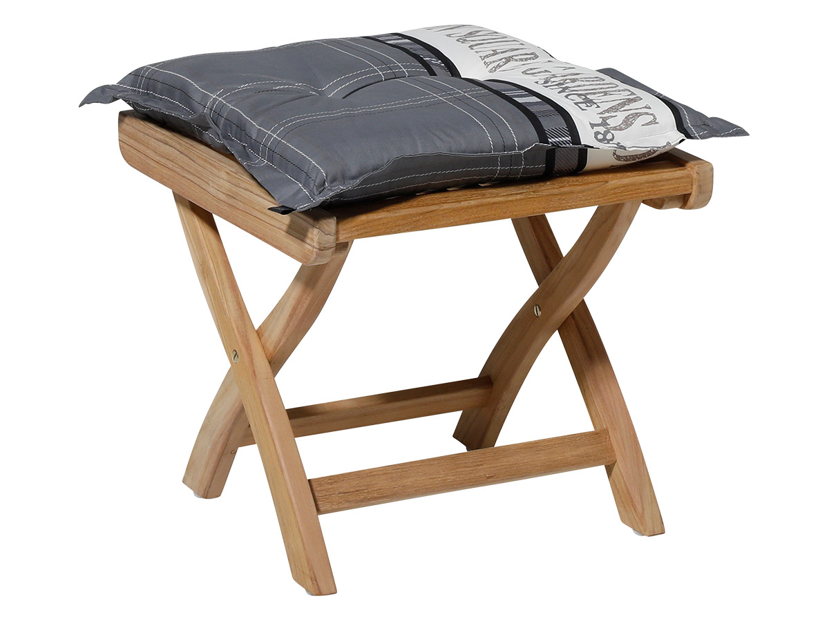 Madison Garden grey hocker kussen