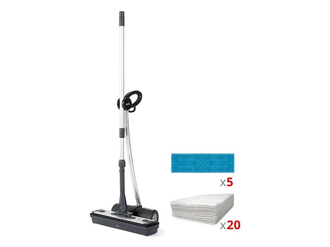 Polti Moppy Black Premium - Elektrisk moppe/damprenser - stav