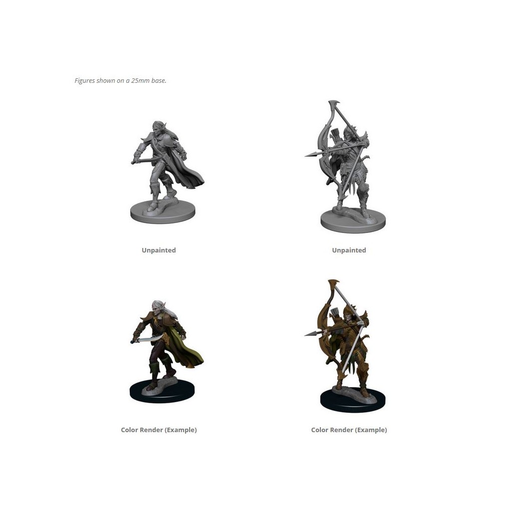 Pathfinder Deepcuts Unpainted Miniatures: Elf Male Fighter