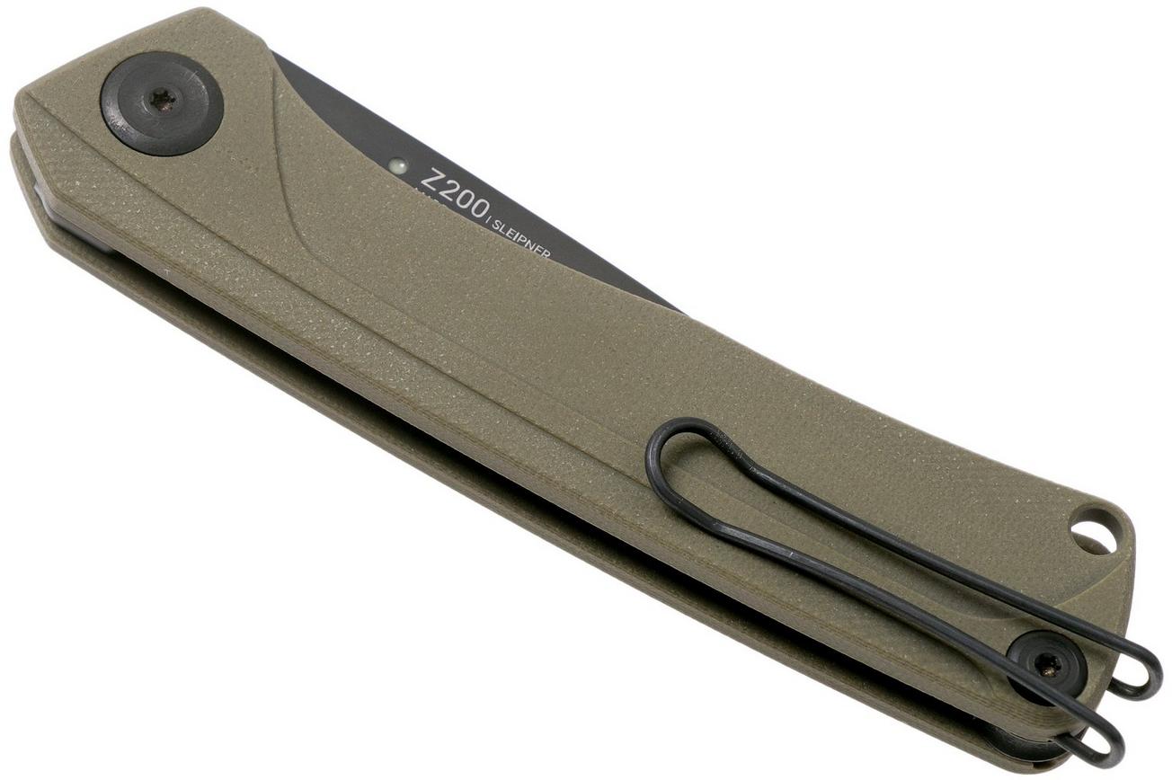 ANV Z200 Sleipner, DLC, Linerlock, G10, Olive, Z200-021 zakmes