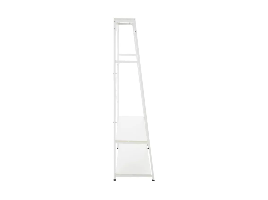 Portant à vêtement - Bois - 80 x 44 x 167cm - Blanc - Luton