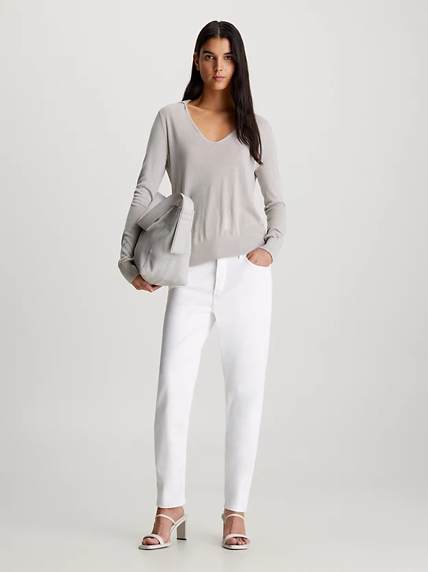 Calça jeans slim de cintura média