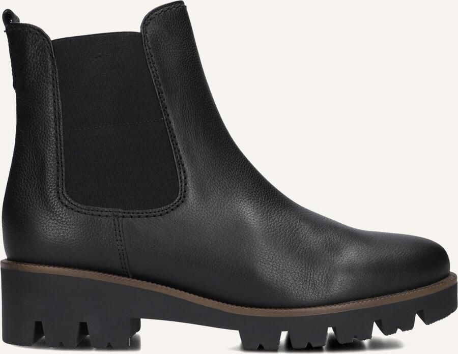 GABOR Chelsea Boots Dames 051 Maat: 38 5 Materiaal: Leer Kleur: Zwart