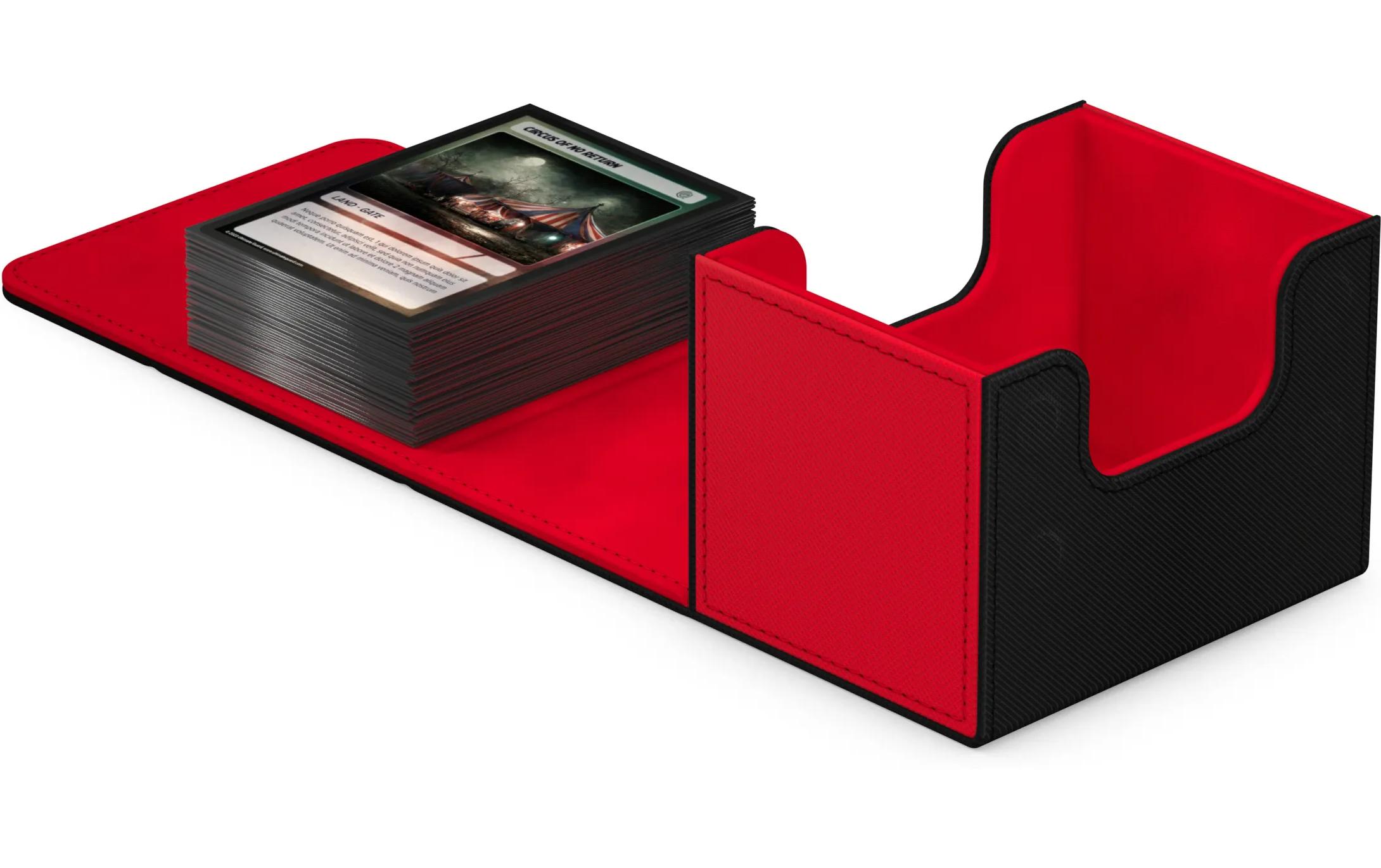 Kartenbox XenoSkin Synergy Sidewinder 100+ Schwarz/RotHochwertige Box für Sammelkarten in Standardgrösse