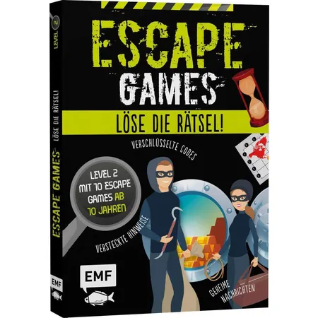 EMF Verlag Escpae Games - Löse die Rätsel, Level 2 mit 10 Games