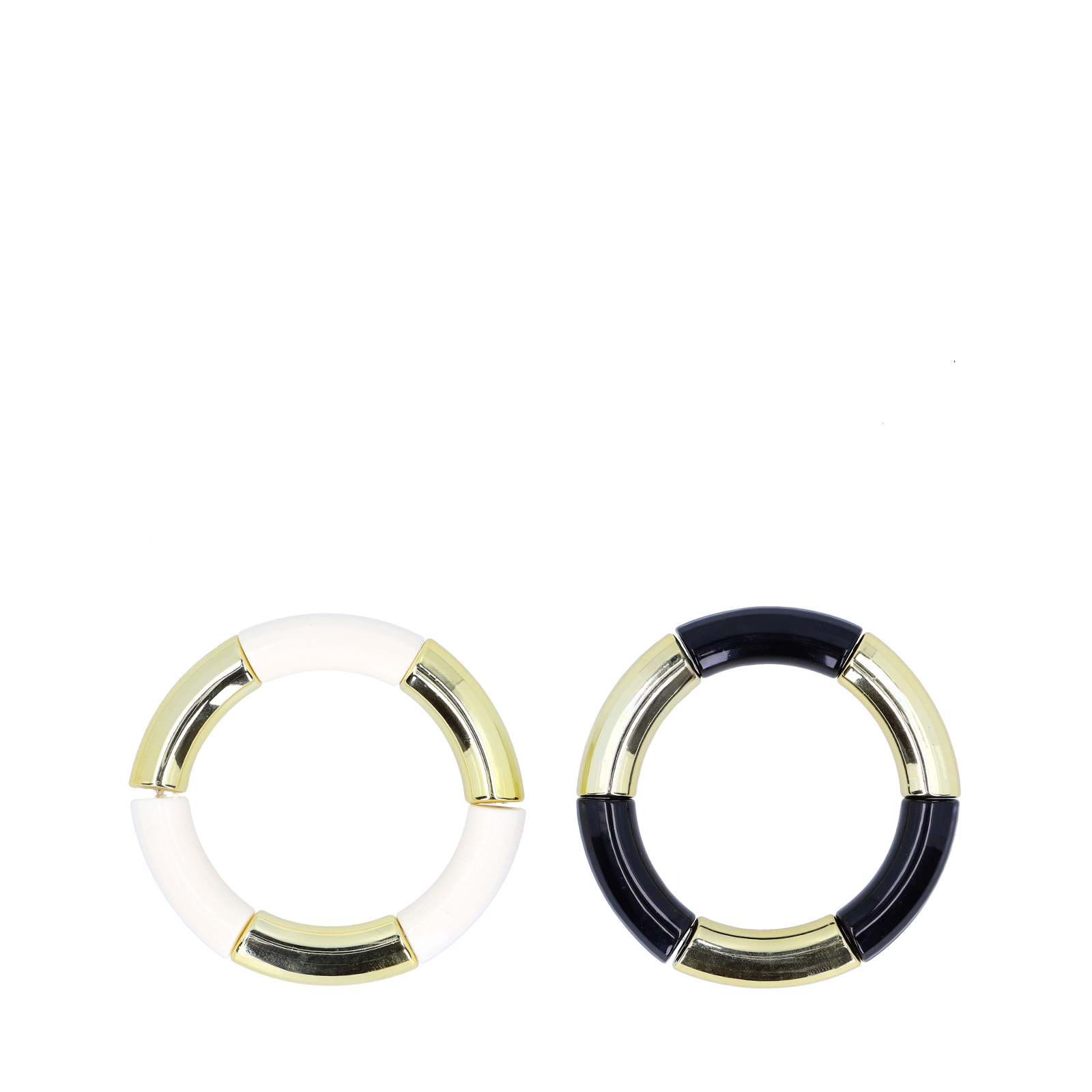Goudkleurige elastieken bangles