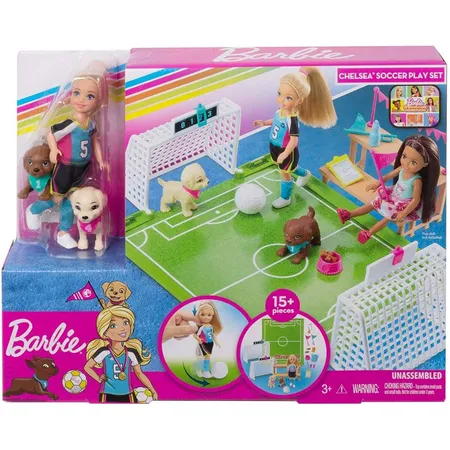 Barbie Traumvilla Abenteuer Chelsea Fußballerin Puppe und Spielset