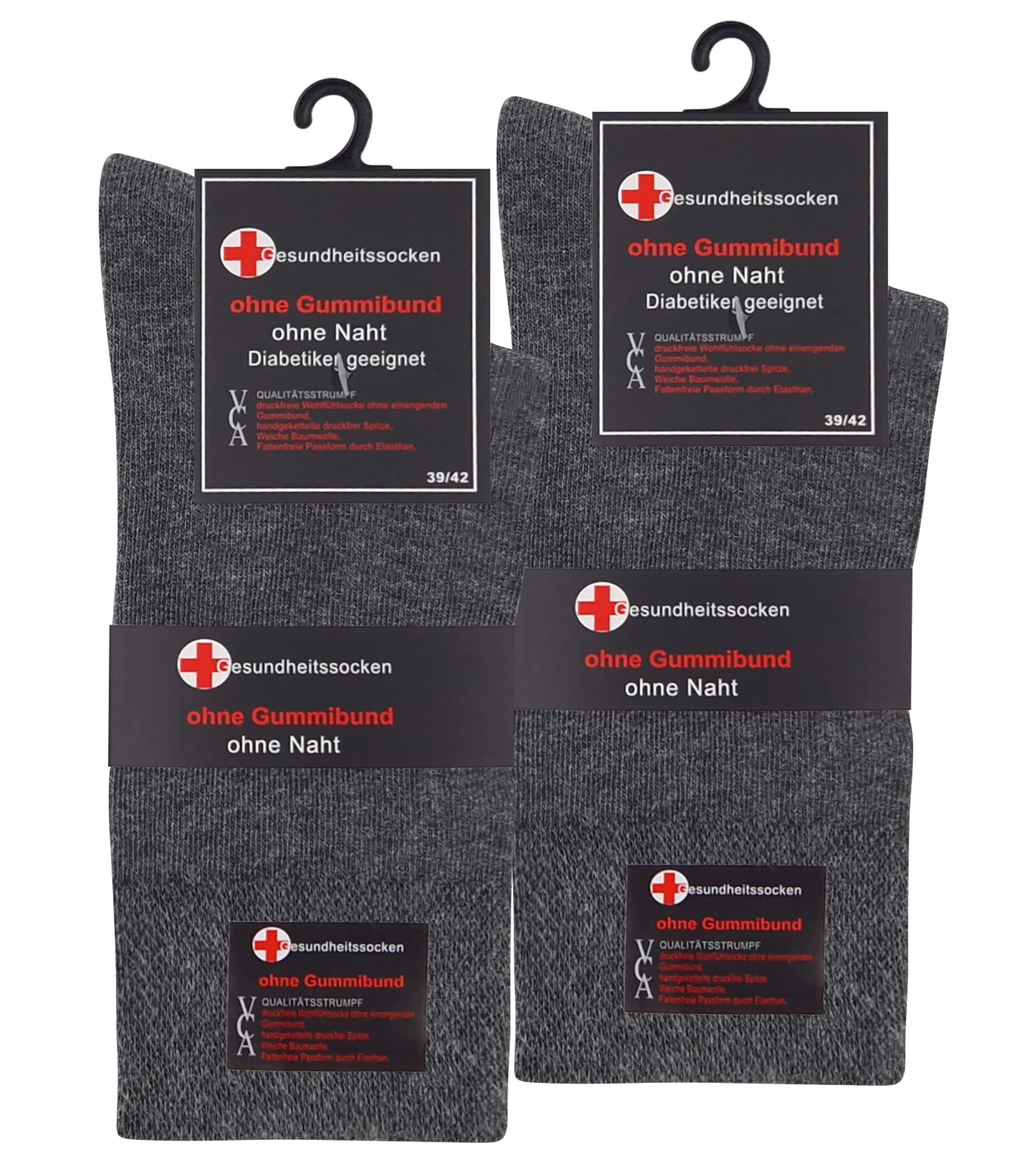Cotton Prime® Gesundheitssocken 6 Paar, ohne Gummibund