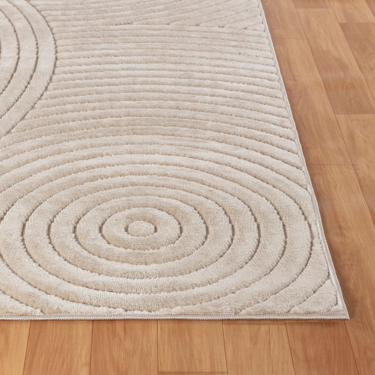 Modern Scandinavisch vloerkleed voor binnen/buiten, beige, 200x275 cm, KOANA