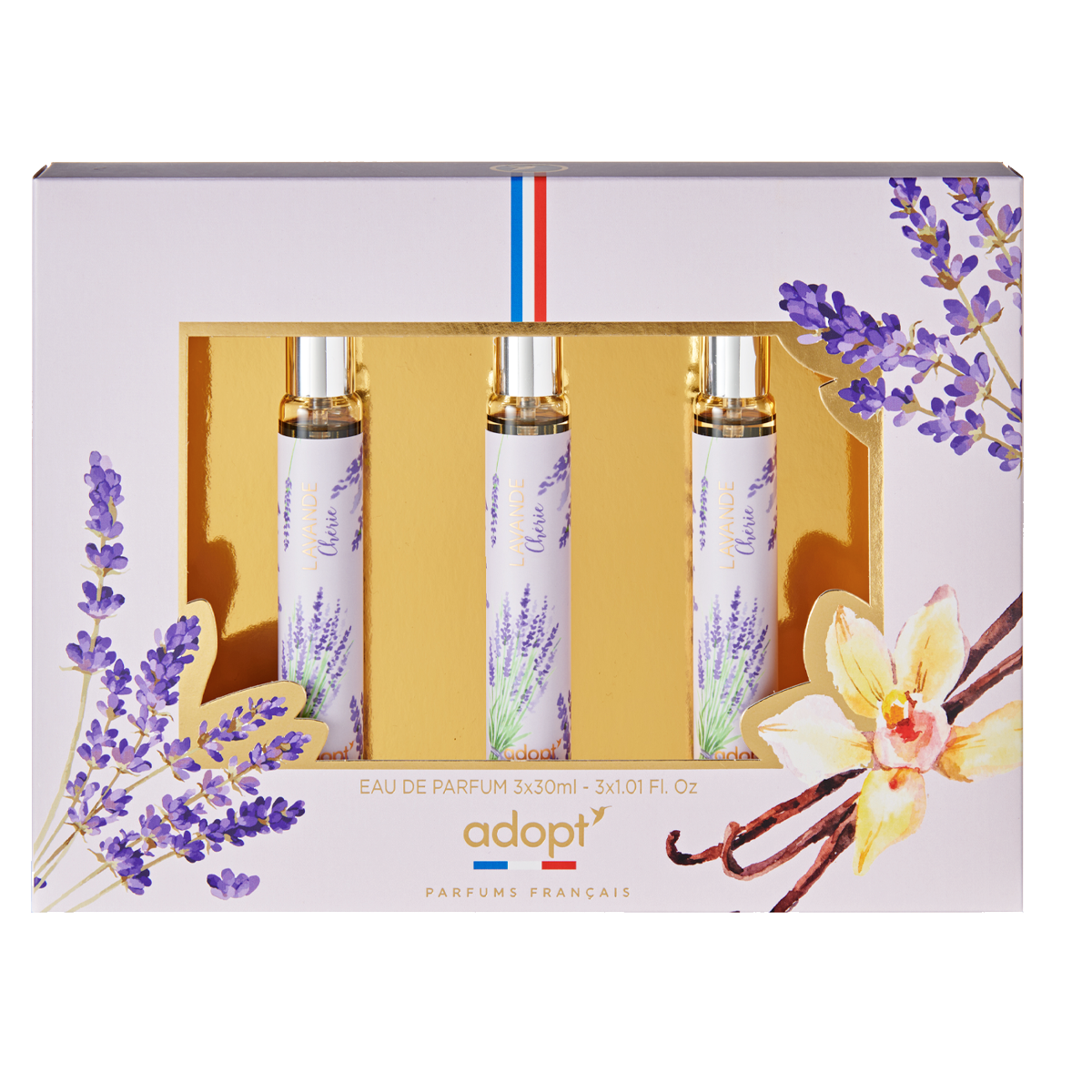 Trio Lavande - COFFRET 3 EAUX DE PARFUMS LAVANDE CHERIE 30 ML