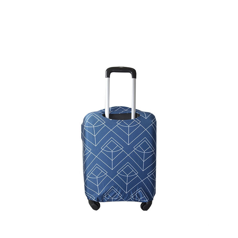 Housse de valise taille S Bleu imprimé