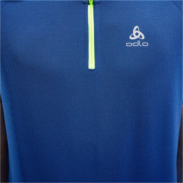 T-shirt running ODLO X-ALP TRAIL CREW NECK S/S 1/2 ZIP LIMOGES