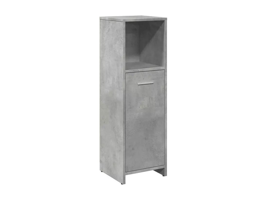 Armoire de salle de bain Gris béton 30x30x95 cm Aggloméré