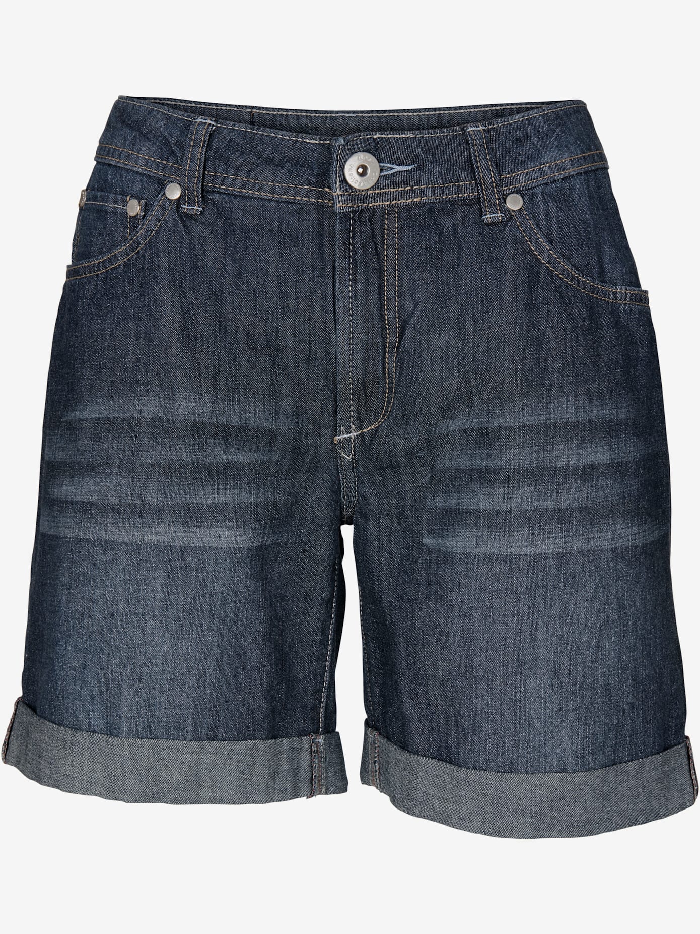 Short en jean coupe droite