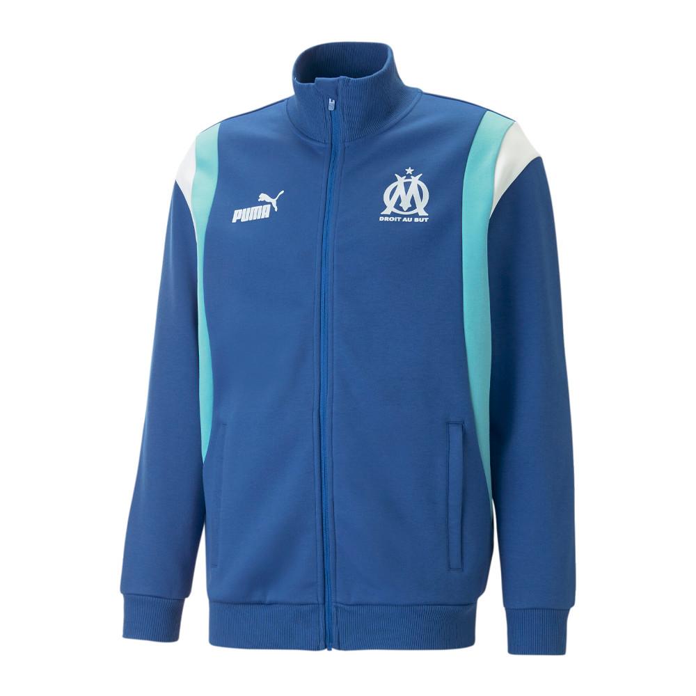 Puma OM Veste Bleu Foncé Homme foot Puma Archive Jacket