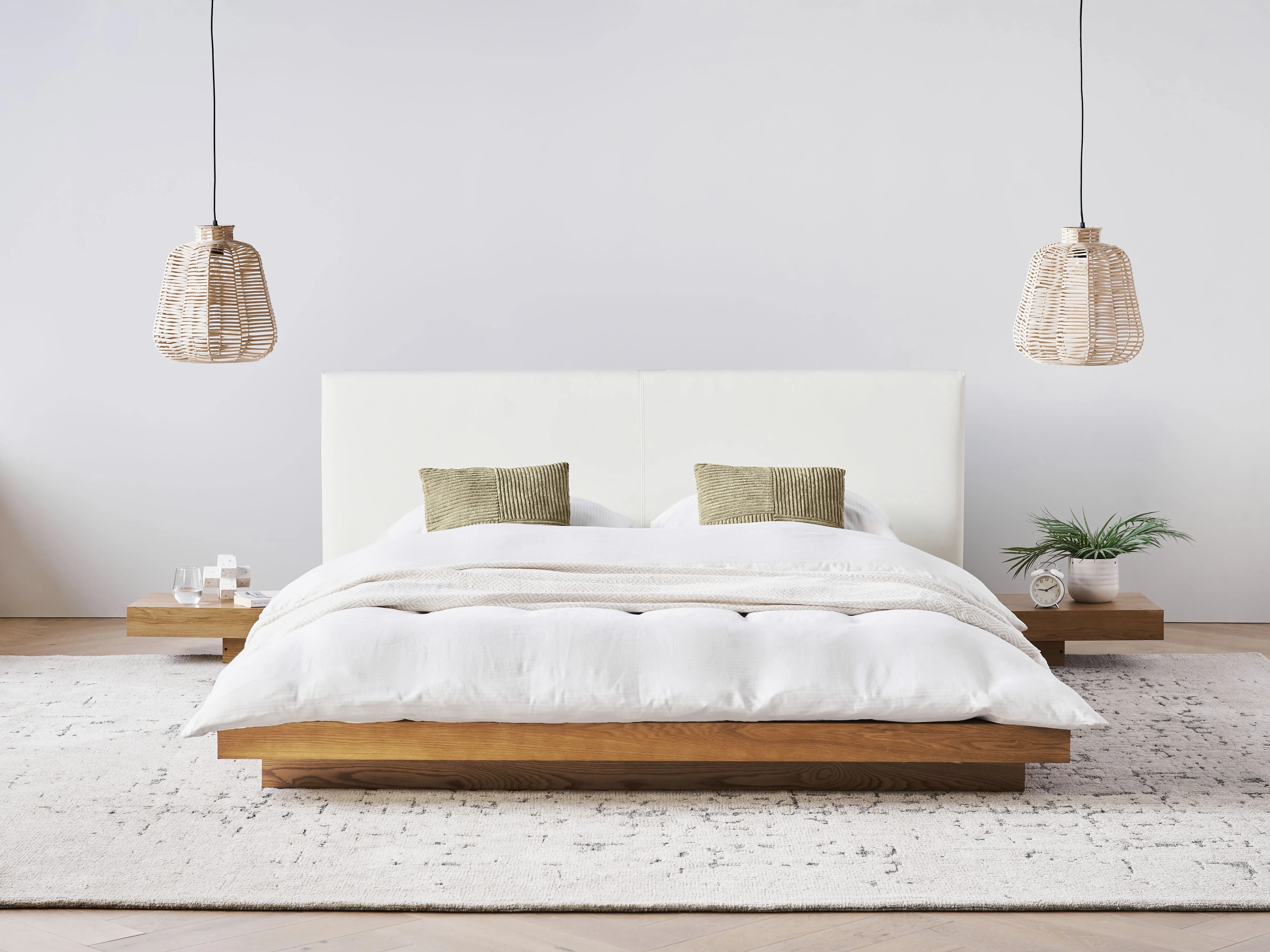 Bed ZEN 160 x 200 cm Natuurlijk essenhout