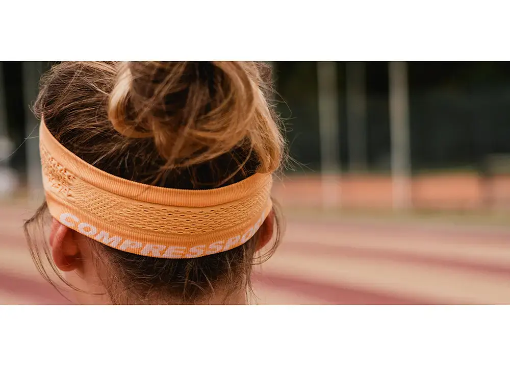Compressport Thin Headband On/Off Oranje/Roze
