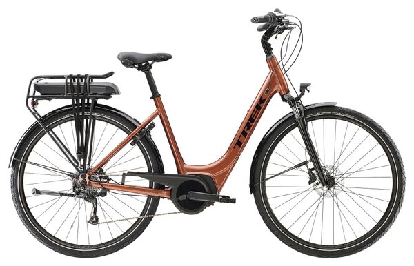 Vélo de Ville Électrique Trek Verve  1 Lowstep Shimano Tourney/Altus 8V 400 Wh Orange Foncé