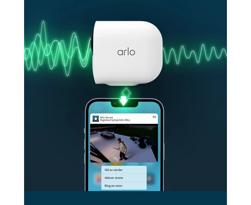 Arlo Ultra 2 spotlight camera - 2-pack Svart
