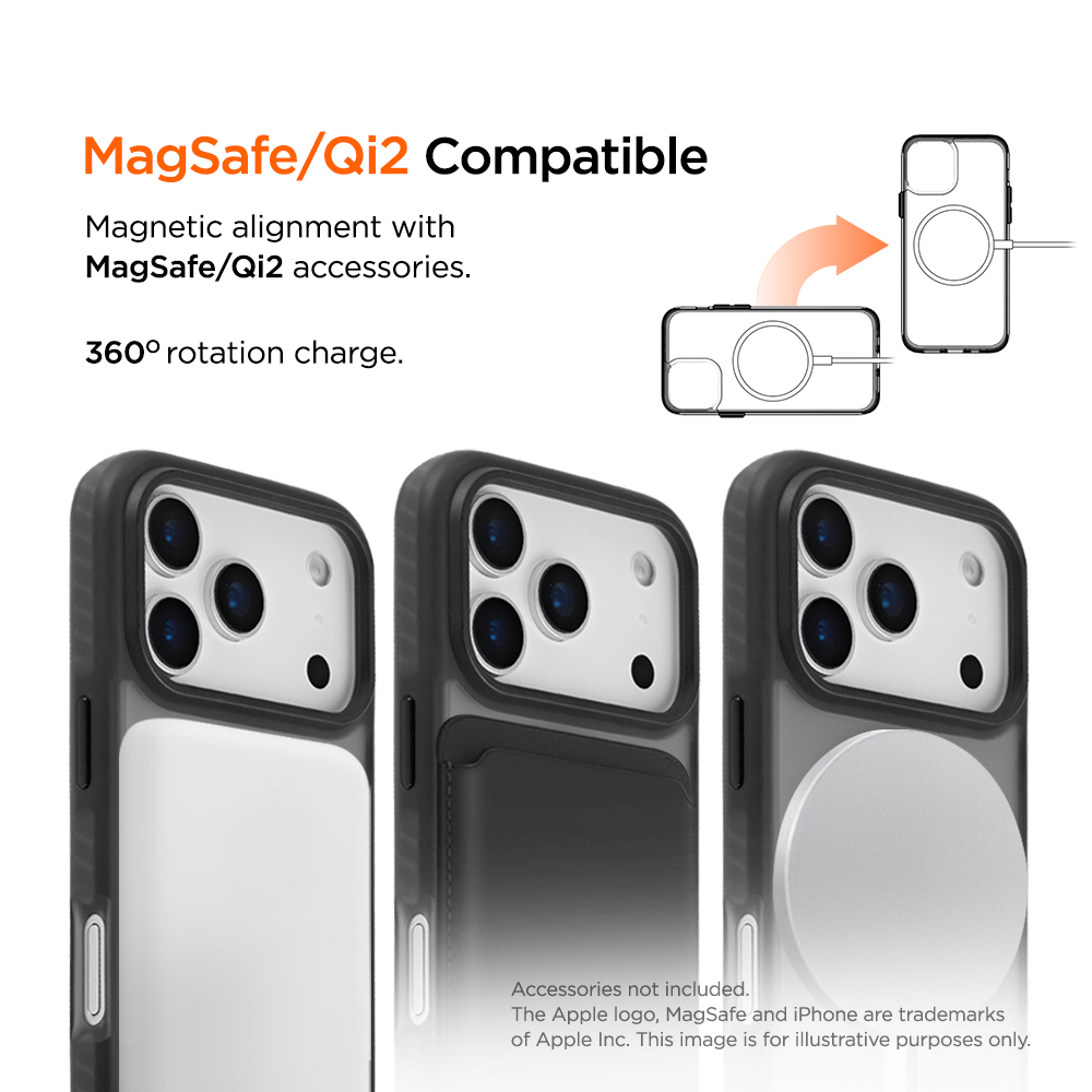 iPhone 17 Pro Max MagSafe Blizzard Case GRS Schutzhülle aus Recycelten Materialien (EGCA00907) - Schwarz