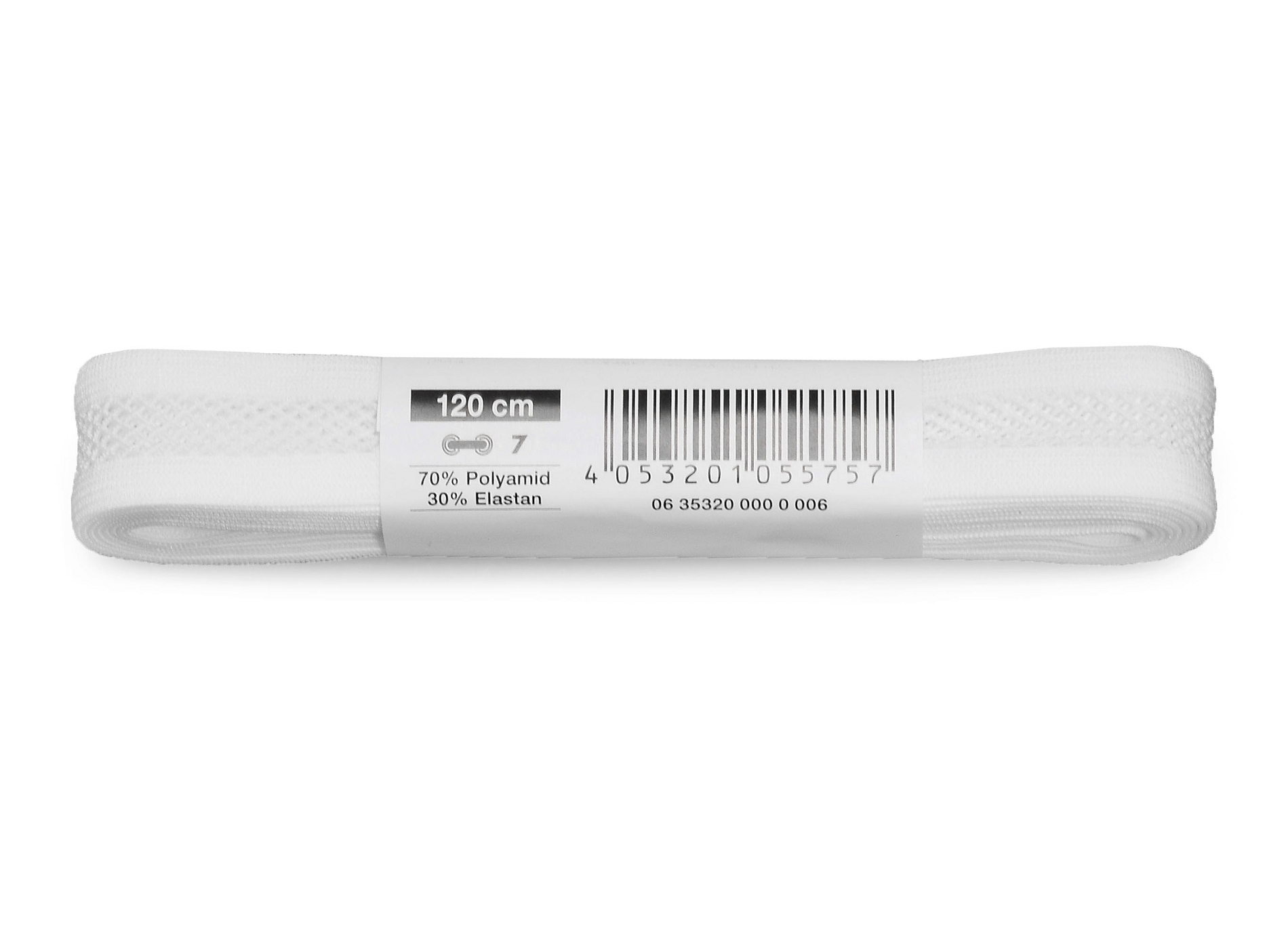 Lacet dentelle 120 cm blanc