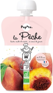Popote Quetschie Pfirsich Bio, 120 g