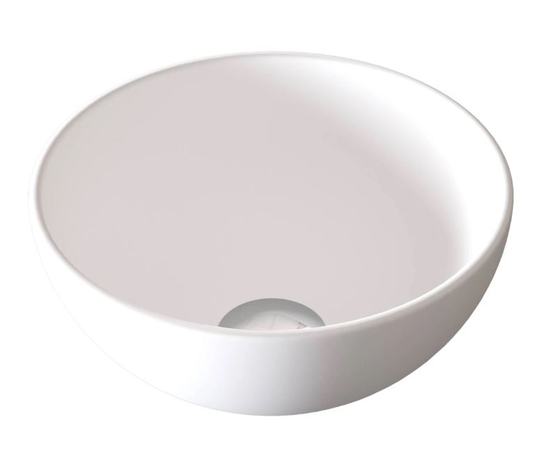 Sjithouse Furniture moon ronde waskom 23cm mat wit