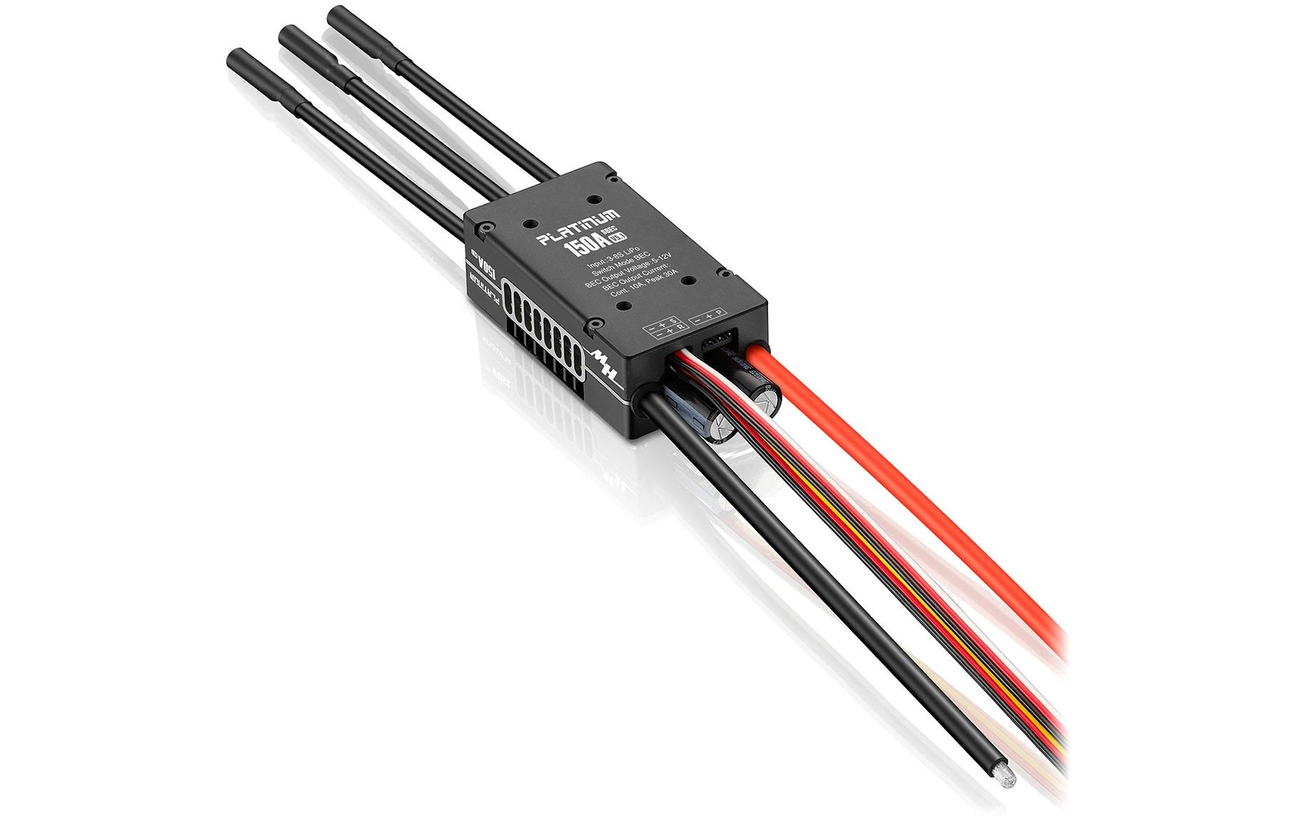 Brushless Regler Platinum Pro V5.1 150 A, 3-8S, BEC<br>Brushless ESC für Helikopter- und Starrflügler-Modelle