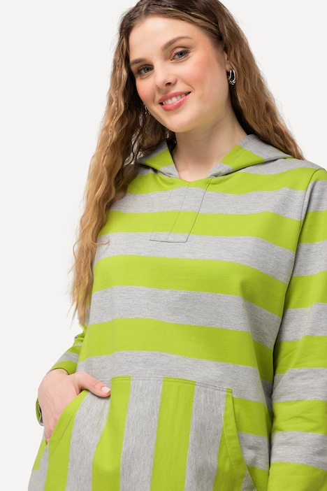 Hoodie, Streifen, Kängurutasche, Kapuze, Langarm