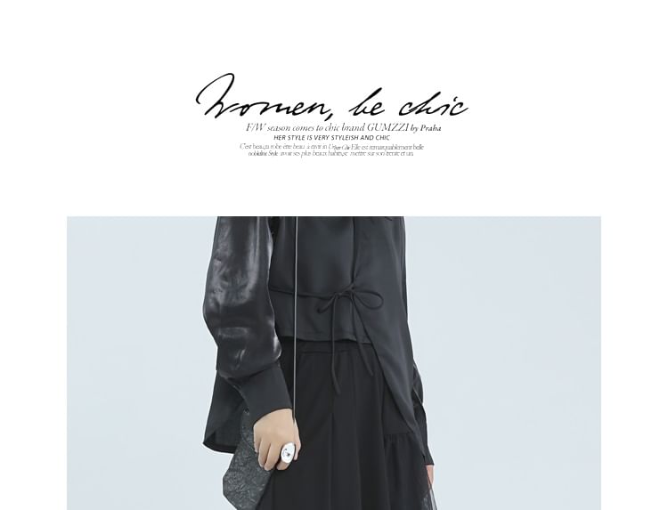 SIMPLE BLACK - Asymmetrische shorts met middelhoge taille
