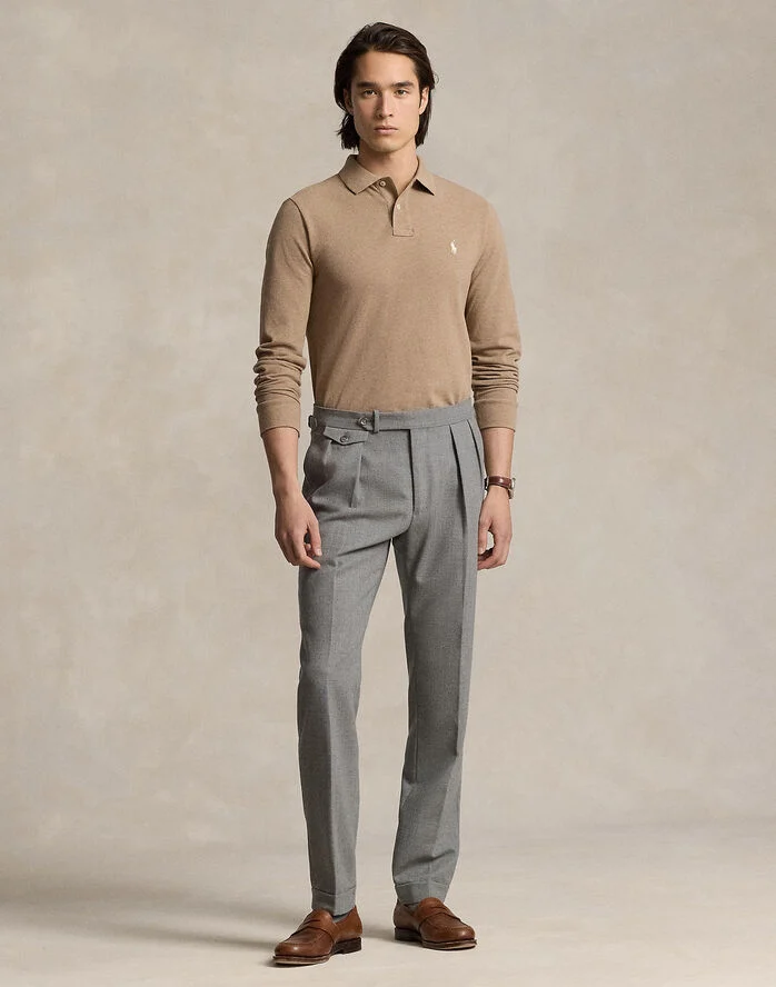 Polo Ralph Lauren BASIC MESH-LSL-KNT Italian heather/c8135