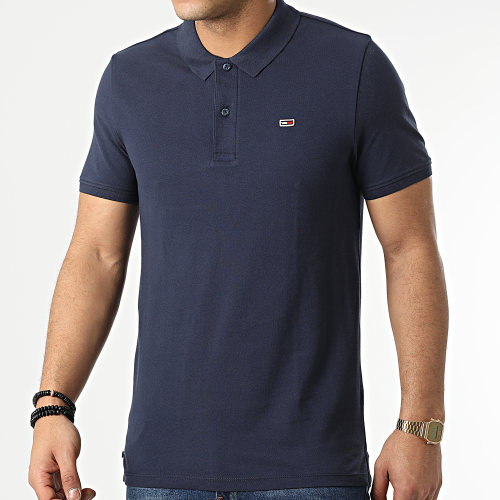 Polo Manches Courtes Solid Stretch 2219 Bleu Marine
