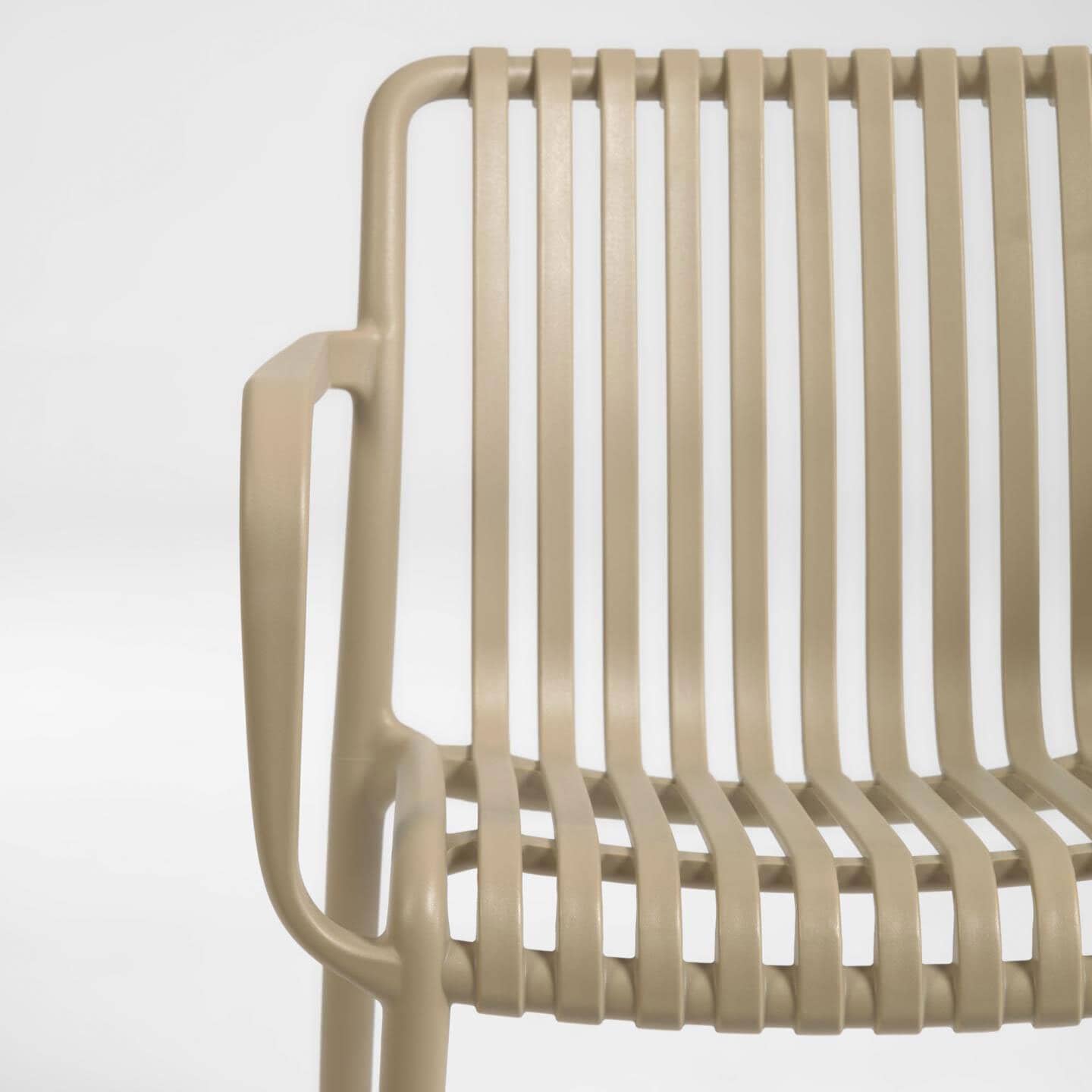 Kave Home Stapelstuhl Garten ISABELLINI 4er Set beige