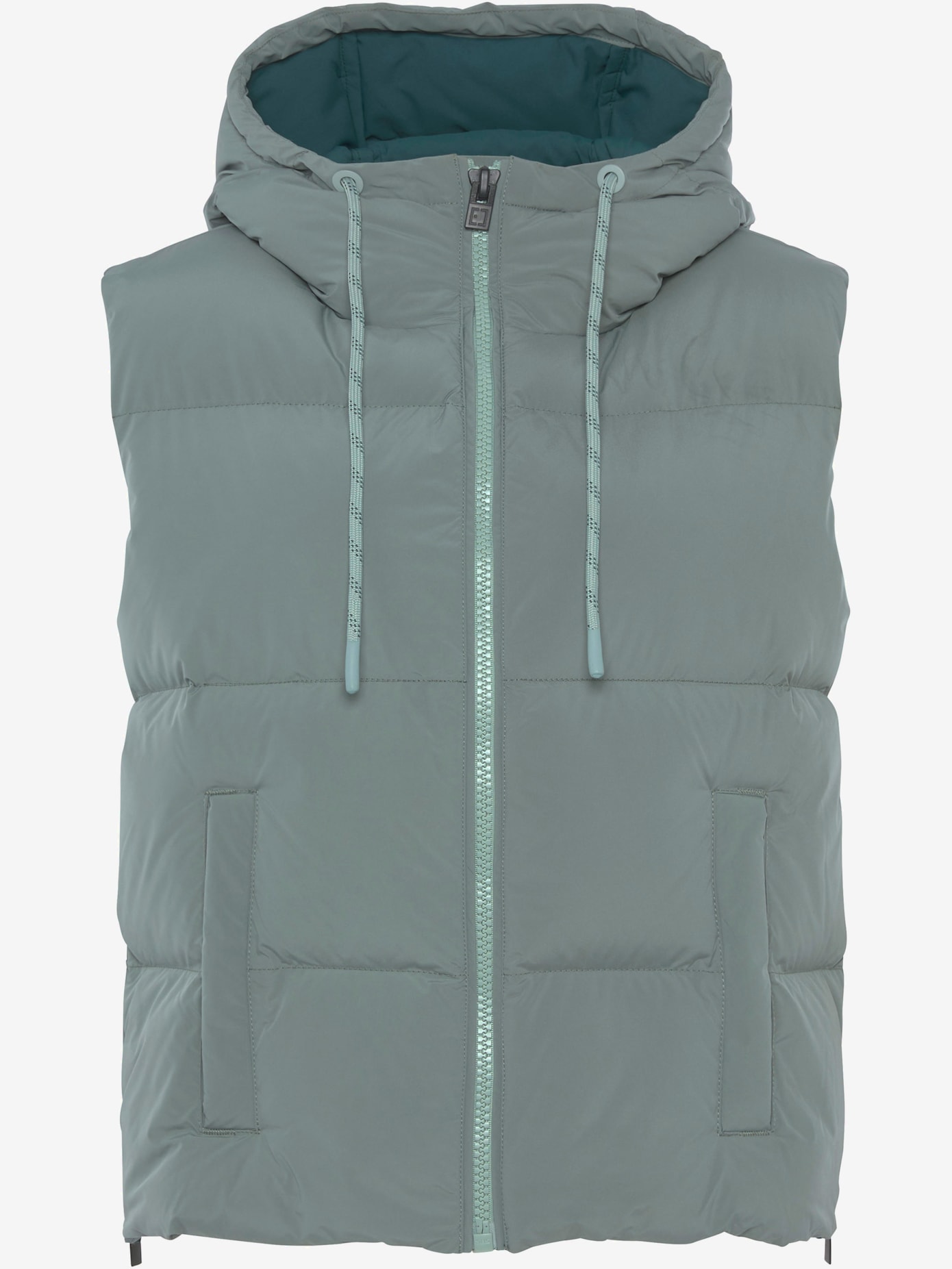 Gilet matelassé doublé avec capuche réglable