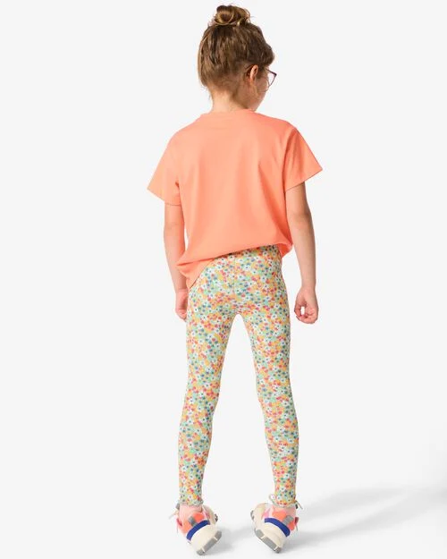 legging côtelé à fleurs pour enfants multi