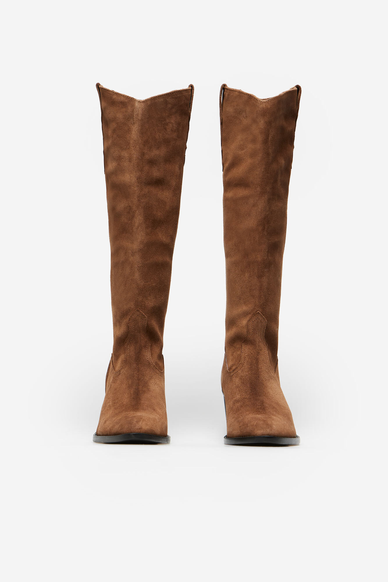 bota de cowboy de camurça