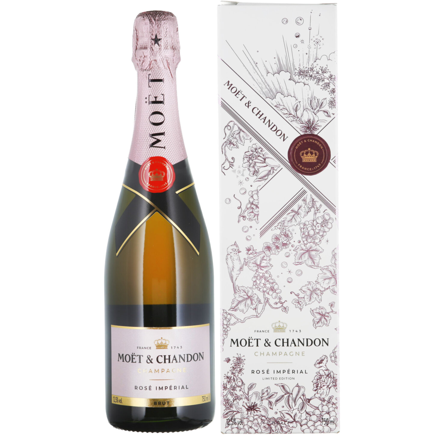Champagne AOC Moët & Chandon Rosé brut Say Yes To Love Giftbox -75cl