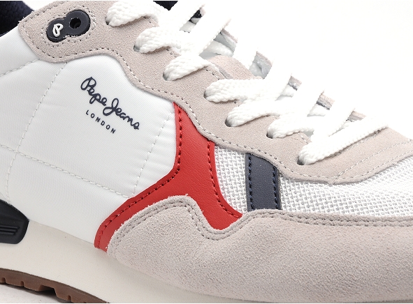 Pepe jeans basses homme brit heritage blanc
