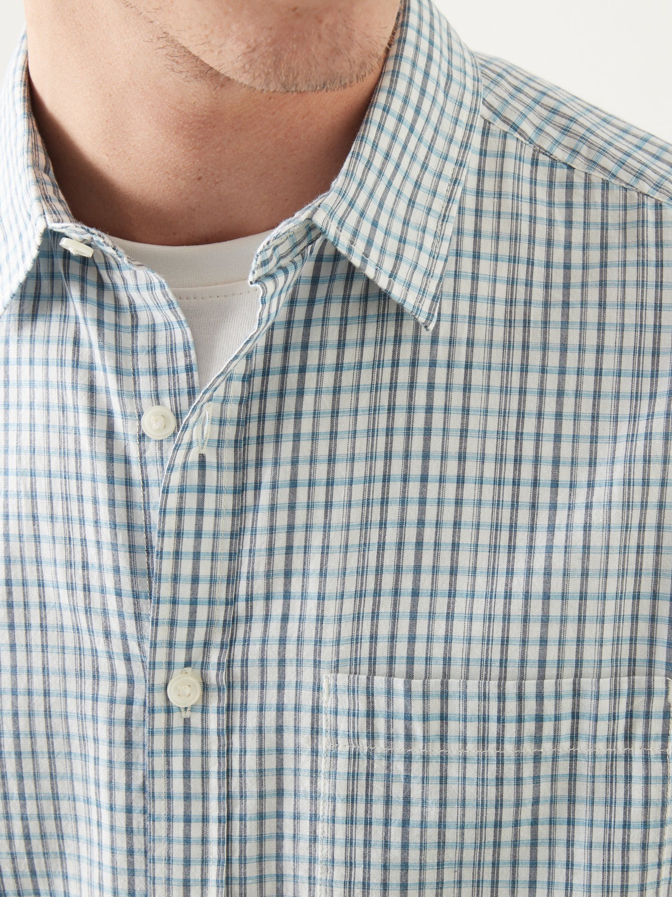 Chemise manches courtes Regular Fit mini carreaux homme