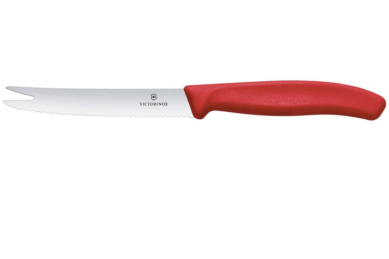 Victorinox Swiss Classic 6.7861.C1 Cheese and Sausage Knife, Red, kaas en worstmes